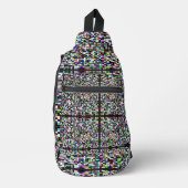 Pixel Art Multicolor Crossbody Bag (Vorderseite)