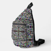 Pixel Art Multicolor Crossbody Bag (Rechte Ecke)