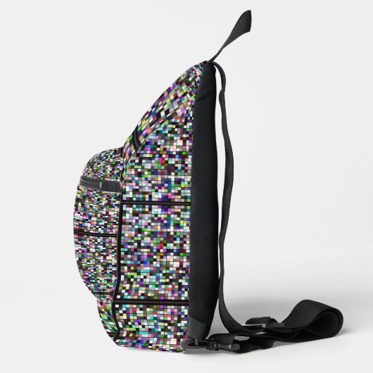 Pixel Art Multicolor Crossbody Bag (Rechts)