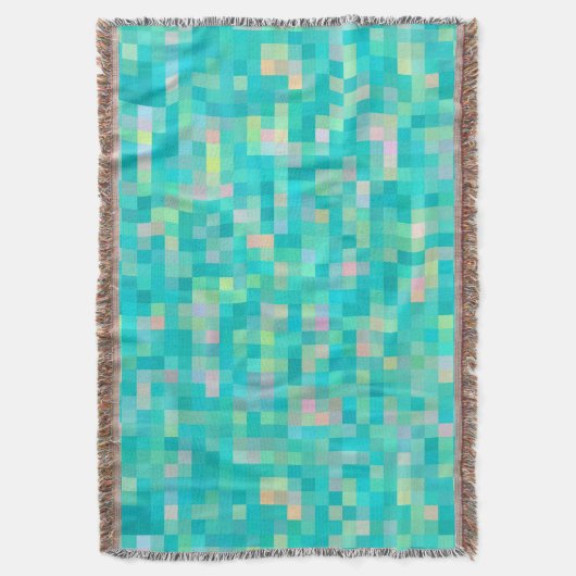 Pixel Art Multicolor Muster Decke (Vorderseite Vertikal)