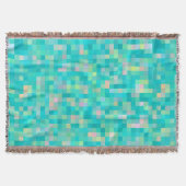 Pixel Art Multicolor Muster Decke (Vorderseite)