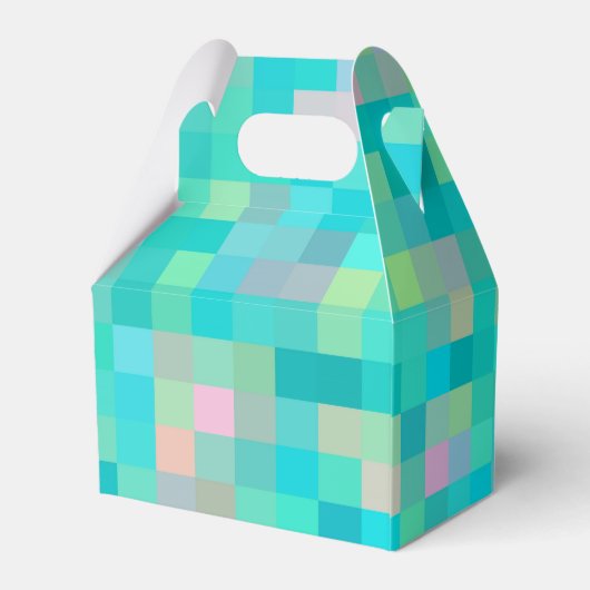 Pixel Art Multicolor Muster Geschenkschachtel (Rückseite)