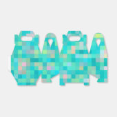Pixel Art Multicolor Muster Geschenkschachtel (Ungefaltet)