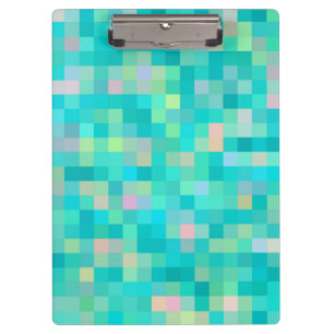 Pixel Art Multicolor Muster Klemmbrett