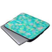 Pixel Art Multicolor Muster Laptopschutzhülle (Vorne Knopf)