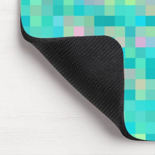 Pixel Art Multicolor Muster Mousepad (Ecke)