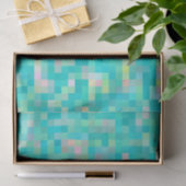 Pixel Art Multicolor Muster Seidenpapier (Geschenk)