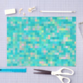 Pixel Art Multicolor Muster Seidenpapier (Handwerk)