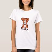 pixel-art-niedlich-basenji-dog-vektorretro T-Shirt (Vorderseite)