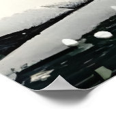 Pixel Art, norwegische Stadt im Schnee | Art der A Poster (Ecke)