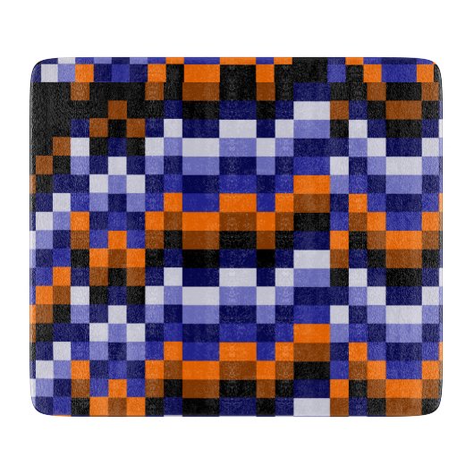 Pixel Art Pop Decorations-Glasplatine Schneidebrett (Vorderseite)