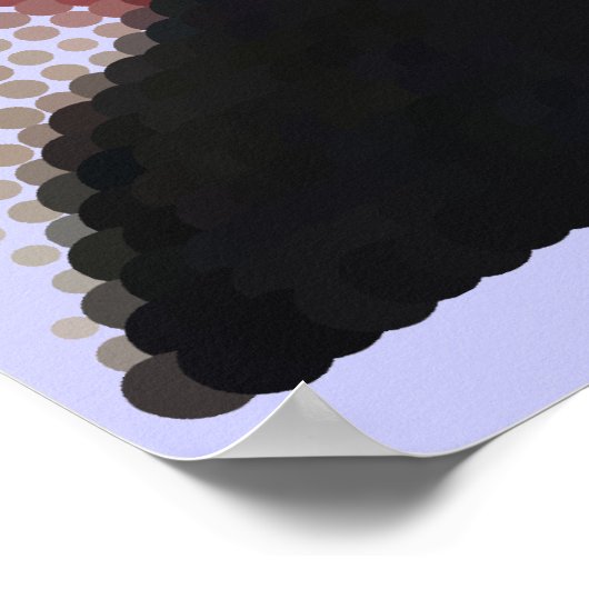 Pixel Art (Punkte), Barack Obama Poster (Ecke)