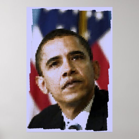 Pixel Art (Punkte), Barack Obama Poster (Vorne)