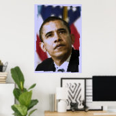 Pixel Art (Punkte), Barack Obama Poster (Heimbüro)