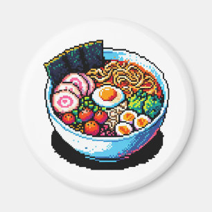 Pixel Art Ramen Noodles Magnet