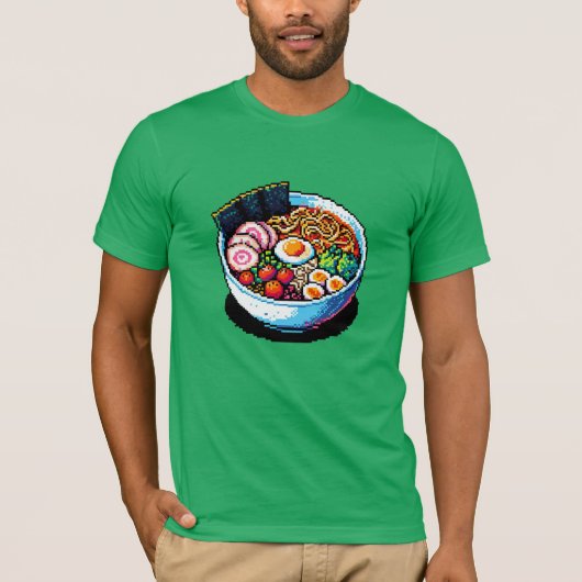 Pixel Art Ramen Noodles T-Shirt (Vorderseite)