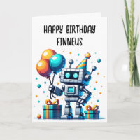 Pixel Art Robot Coloring Page Boys Geburtstag