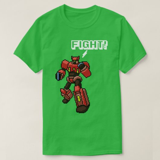 Pixel Art Robot T-Shirt (Design vorne)