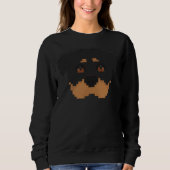 Pixel Art Rottweiler Sweatshirt (Vorderseite)