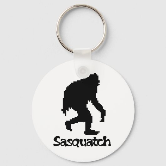 Pixel Art Sasquatch Schlüsselanhänger (Vorderseite)