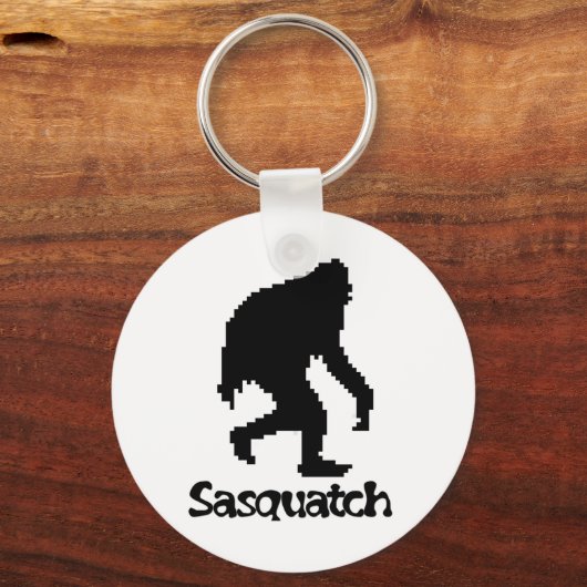 Pixel Art Sasquatch Schlüsselanhänger (Vorderseite)