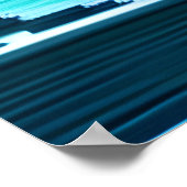 Pixel Art, Schiff auf dem Ozean | AI Art Poster (Ecke)