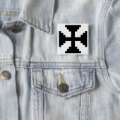 Pixel-Art Schwarzes Kreuz-Symbol  Button (Beispiel)