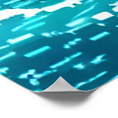 Pixel Art, Segelboot auf dem großen Meer | Art der Poster (Ecke)