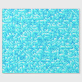 Pixel Art Snowy Surface Geschenkpapier (Flach)