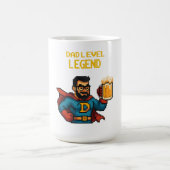 Pixel Art Superhero Vater Tasse, Vatertag Geschenk Kaffeetasse (Mittel)