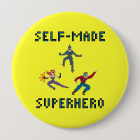 Pixel Art Superheroes-Schlüsselanhänger