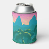 Pixel Art Tropics Landsspiel Dosenkühler (Kanne Rückseite)