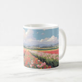 Pixel Art Tulip Agricultur Kaffeetasse (VorderseiteRechts)