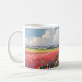 Pixel Art Tulip Agricultur Kaffeetasse (Links)