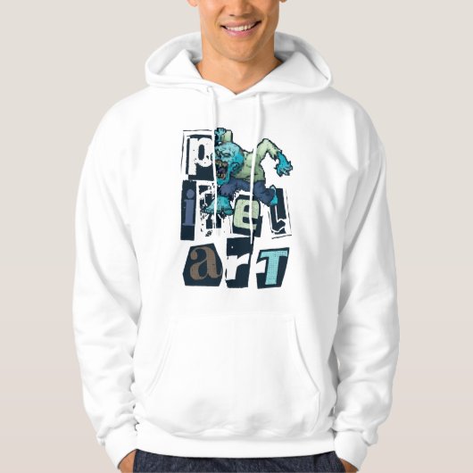 Pixel Art und Monster Hoodie (Vorderseite)