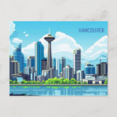Pixel Art Vancouver Canada Postkarte (Vorderseite)