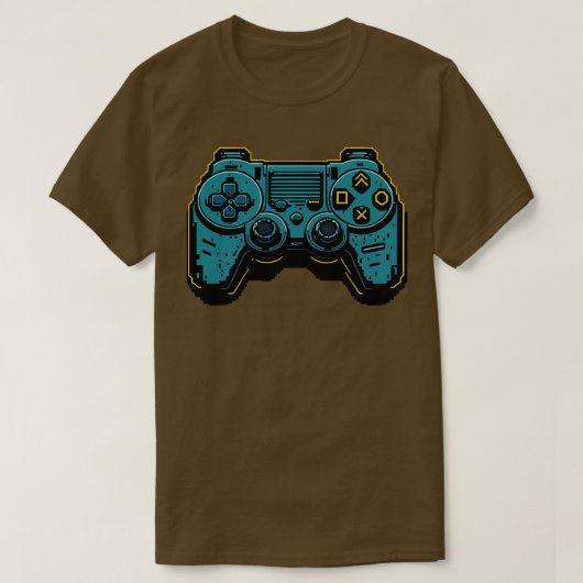 Pixel Art Video Game Controller T-Shirt (Design vorne)