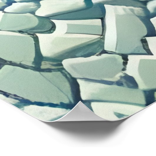 Pixel art, Viking town forest river | Art der AI Poster (Ecke)