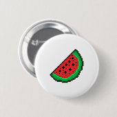 Pixel Art Wassermelonanteil Button (Vorne & Hinten)