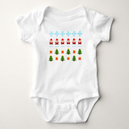 Pixel Art Weihnachten Baby Strampler