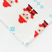 Pixel Art Weihnachten Fleecedecke (Ecke)