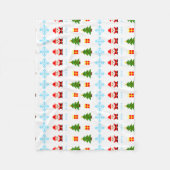 Pixel Art Weihnachten Fleecedecke (Vorderseite)