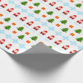 Pixel Art Weihnachten Geschenkpapier (Ecke)