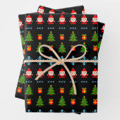 Pixel Art Weihnachten Geschenkpapier Set (Beispiel)