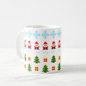Pixel Art Weihnachten Kaffeetasse (Vorderseite Links)
