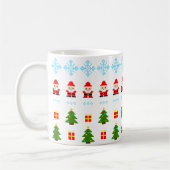 Pixel Art Weihnachten Kaffeetasse (Links)