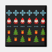 Pixel Art Weihnachten Magnet (Vorne)