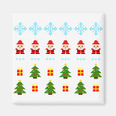 Pixel Art Weihnachten Magnet (Vorne)