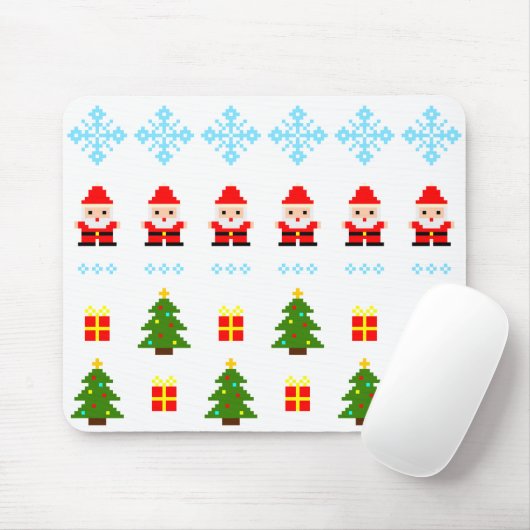 Pixel Art Weihnachten Mousepad (Mit Mouse)