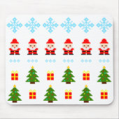 Pixel Art Weihnachten Mousepad (Vorne)